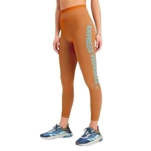 Fabletics Express Yourself 7/8 Leggings Fall Orange Size Small item #118) - Picture 3 of 6